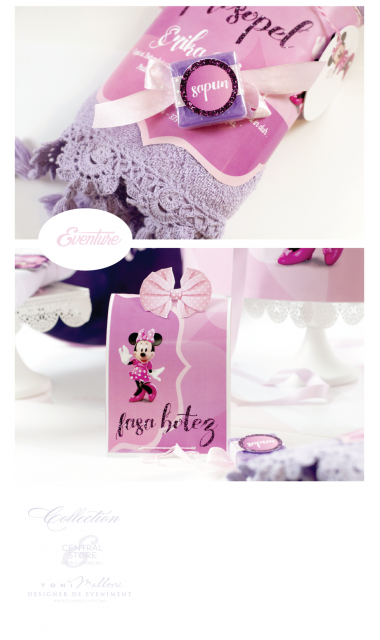 Trusou de botez pentru fetite de inspiratie Disney cu Minnie Mouse, Lily  1